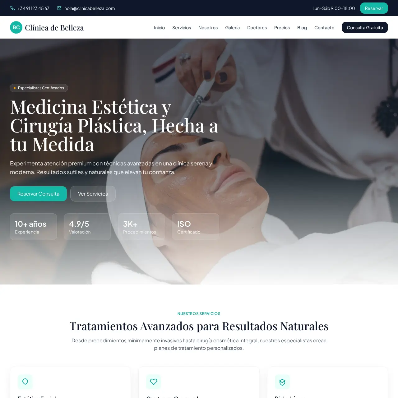 Beauty Clinic - Landing Page